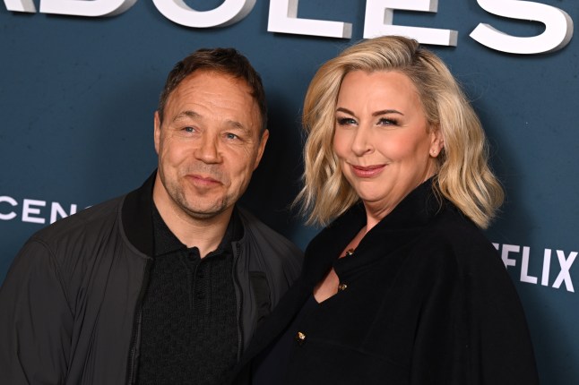 Stephen Graham and Hannah Walters on the Netflix red carpet