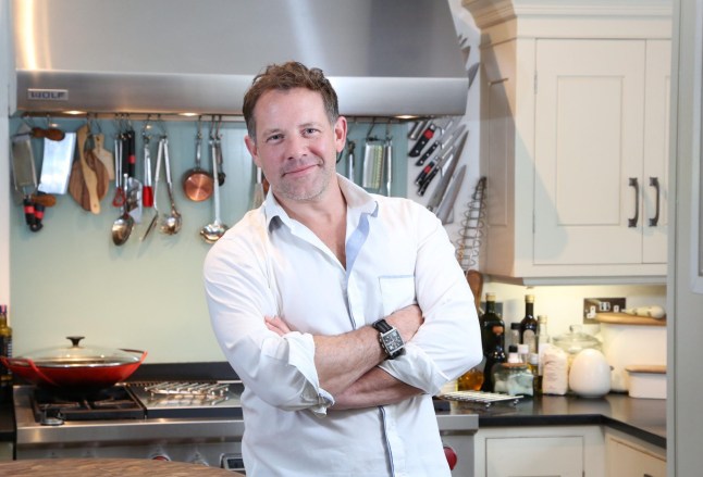 Matt Tebbutt in a white shirt