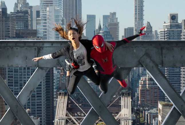 Zendaya and Tom Holland in Spider-Man