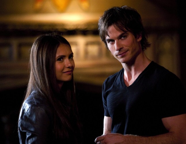 Editorial use only. No book cover usage. Mandatory Credit: Photo by Cw Network/Kobal/Shutterstock (5885690ai) Nina Dobrey, Ian Somerhalder The Vampire Diaries - 2009 Cw Network USA Television Tv Classics