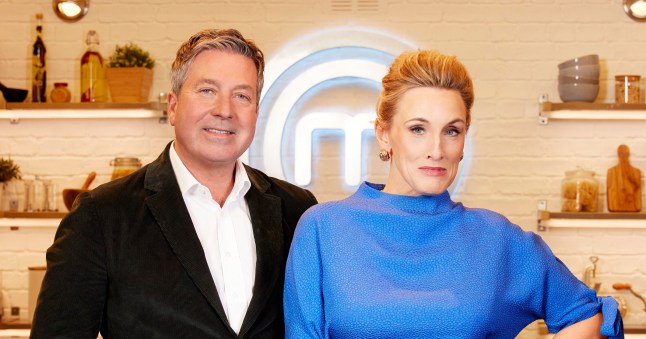 John Torode and Grace Dent promo photo for Masterchef