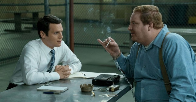No Merchandising. Editorial Use Only. No Book Cover Usage. Mandatory Credit: Photo by Netflix/Everett/REX/Shutterstock (14376771f) MINDHUNTER, Jonathan Groff, Happy Anderson, (Season 1, Episode 108, aired October 13, 2017), ph: Patrick Harbron / ?Netflix / courtesy Everett Collection Mindhunter - 13 Oct 2017