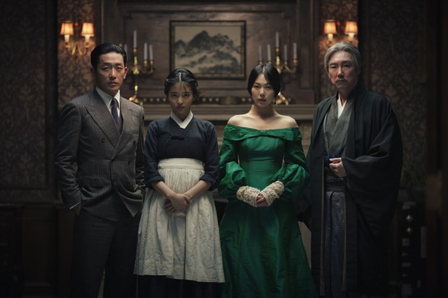 Editorial use only. No book cover usage. Mandatory Credit: Photo by Moho/Kobal/REX/Shutterstock (7745925a) Jung-woo Ha, Min-hee Kim, Tae-ri Kim, Jin-woong Jo 'The Handmaiden' Film - 2016