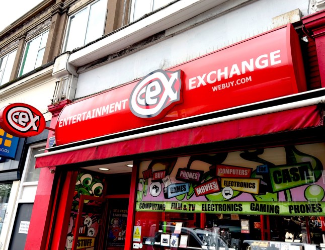 Morden, LONDON, ENGLAND - July 2023: CEX Exchange Shop Front, Building Exterior London, England. (Photo by Peter Dazeley/Getty Images) LONDON, ENGLAND