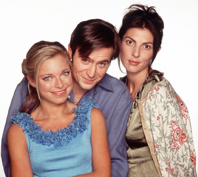COUPLING- Series 1 (L to R clockwise) Sarah Alexander as Susan, Jack Davenport as Steve and Gina Bellman as Jane