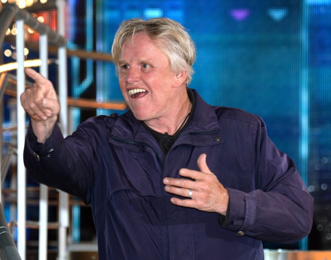 BOREHAMWOOD, ENGLAND - SEPTEMBER 12: Gary Busey is the winner of Celebrity Big Brother 2014 at Elstree Studios on September 12, 2014 in Borehamwood, England. (Photo by Karwai Tang/WireImage)