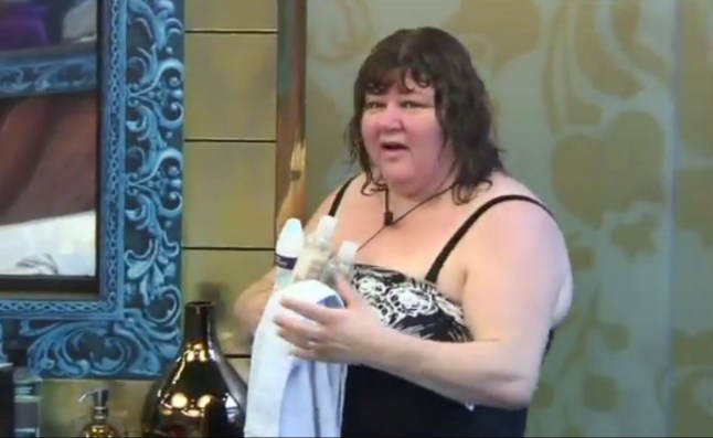 Editorial use only Mandatory Credit: Photo by REX/Shutterstock (1822265m) Cheryl Fergison 'Celebrity Big Brother', Elstree Studios, Hertfordshire, Britain - 17 Aug 2012 Jasmine talking to Cheryl about being a bad girl and how she just wants to give her a cuddle