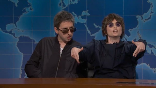 SNL Saturday Night Live Oasis parody. https://x.com/nbcsnl/status/1845326033655943559