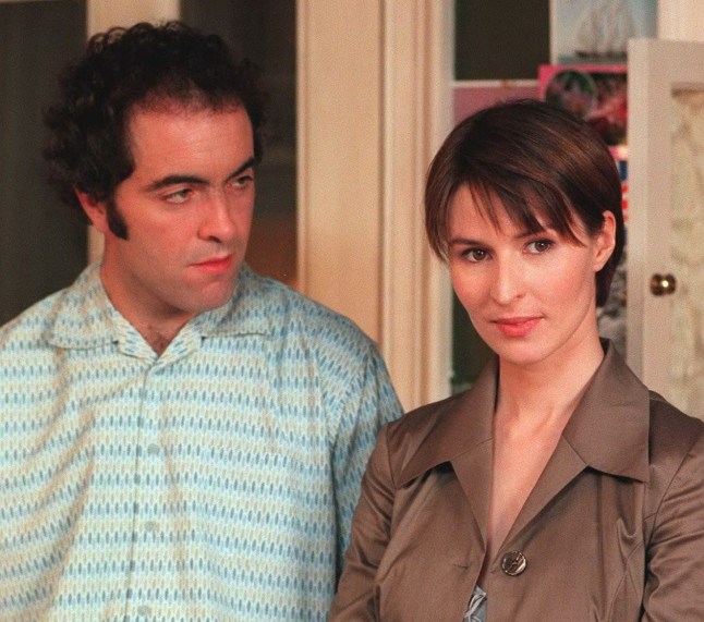 Editorial use only Mandatory Credit: Photo by ITV/Shutterstock (714965go) 'Cold Feet' - 2000's James Nesbitt and Helen Baxendale ITV ARCHIVE
