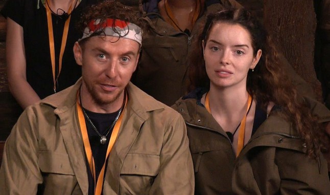 EDITORIAL USE ONLY Mandatory Credit: Photo by ITV/Shutterstock (14957663bh) Post-Challenge, It'll Cost Ya: The Piggy Bank - Maura Higgins and Danny Jones, GK Barry and Oti Mabuse 'I'm a Celebrity...Get Me Out of Here!' TV show, Series 24, Australia - 29 Nov 2024