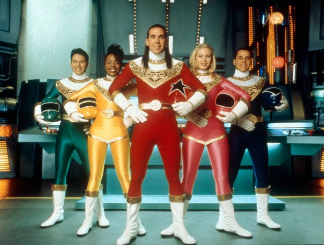 No Merchandising. Editorial Use Only. No Book Cover Usage. Mandatory Credit: Photo by Everett/REX/Shutterstock (14500992a) MIGHTY MORPHIN POWER RANGERS: ZEO aka (POWER RANGERS ZEO), from left: Johnny Yong Bosch, Nakia Burrise, Jason David Frank, Catherine Sutherland, Steve Cardenas, 1996-97. ? Saban Entertainment / Courtesy: Everett Collection Mighty Morphin Power Rangers: Zeo - 1996