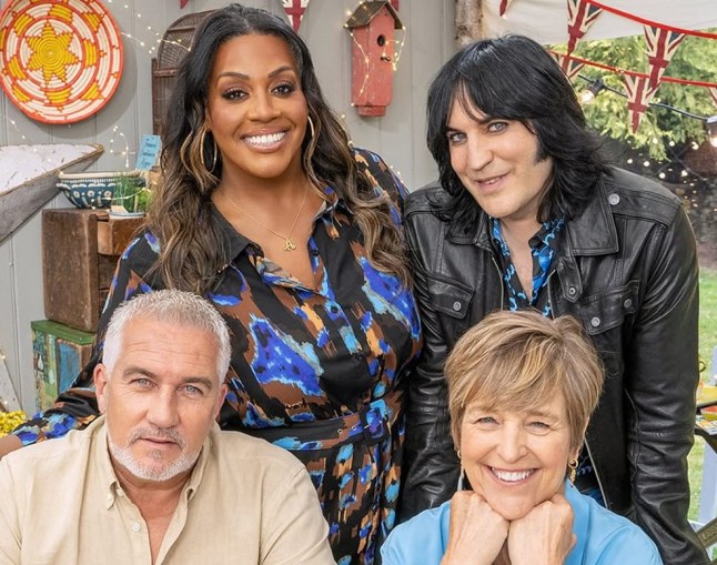 Bake Off stars Alison Hammond, Noel Fielding, Paul Hollywood and Caroline Waldegrave