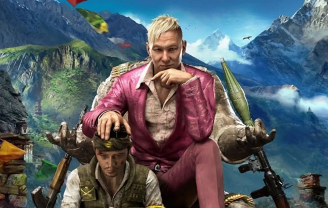 Far Cry 4 key art with antagonist Pagan Min
