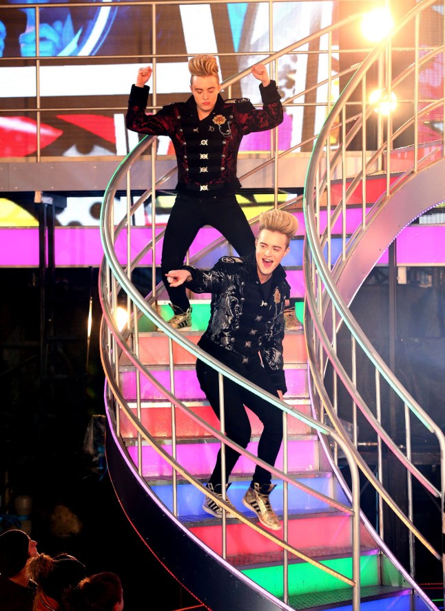 Mandatory Credit: Photo by James Shaw/REX/Shutterstock (8268359ab) Jedward 'Celebrity Big Brother' TV show final, Elstree Studios, Hertfordshire, UK - 03 Feb 2017