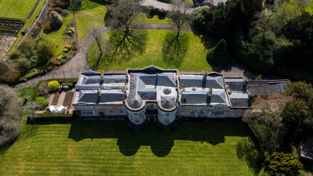 A Georgian stately home where the 'Great British Bake Off' was filmed is on the market for ??7M. The massive grounds of Harptree Court in Somerset previously hosted the famous Bake Off tent. It features 12 bedrooms, nine bathrooms, 51 acres of grounds with a Victorian stable yard and a treehouse - with a copper bath. Somerset. April 04 2025. Photo released April 7 2025. A Georgian stately home where the 'Great British Bake Off' was filmed is on the market for ??7M.The massive grounds of Harptree Court in Somerset previously hosted the famous Bake Off tent.It features 12 bedrooms, nine bathrooms, 51 acres of grounds with a Victorian stable yard and a treehouse - with a copper bath.The home was built in 1797 for Joshua Scrope and was designed by Charles Harcourt Masters - an English surveyor and architect in Bath.