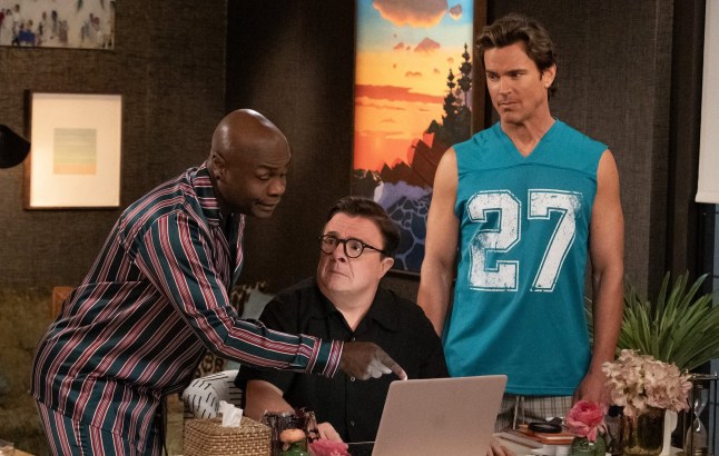 Nathan Lee Graham, Nathan Lane and Matt Bomer
