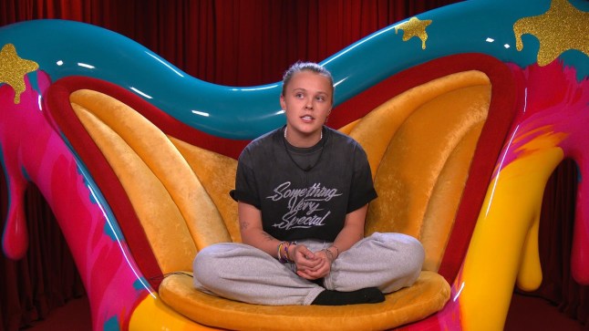 EDITORIAL USE ONLY Mandatory Credit: Photo by Shutterstock for Big Brother (15245965j) JoJo Siwa in the diary room 'Celebrity Big Brother' TV Show, Series 2, Episode 3, London, UK - 09 Apr 2025