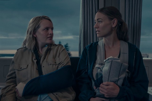 THE HANDMAID'S TALE - ???Train??? - June and Serena???s journey takes an unexpected turn. Moira makes a bold decision. Nick deals with a powerful visitor. (Disney/Steve Wilkie) ELISABETH MOSS, YVONNE STRAHOVSKI