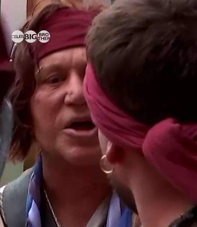 Mickey Rourke?s ?threatening? comments revealed after removal from Celebrity Big Brother house