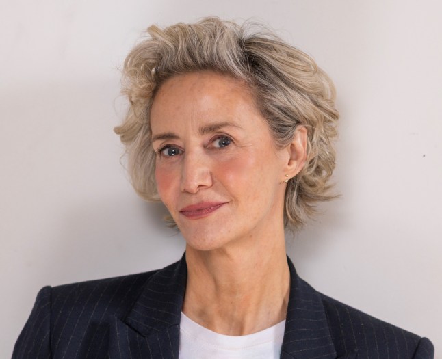Harry Potter actor Janet McTeer with cropped blonde hair