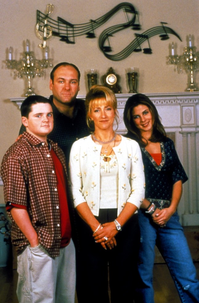 Editorial use only. No book cover usage. Mandatory Credit: Photo by Moviestore/REX/Shutterstock (1636370a) The Sopranos , Robert Iler, James Gandolfini, Edie Falco, Jamie-lynn Sigler Film and Television