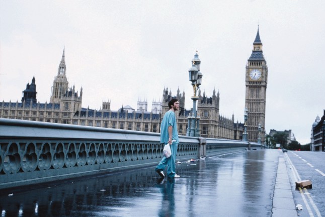 A scene from the film '28 Days Later' (2002).