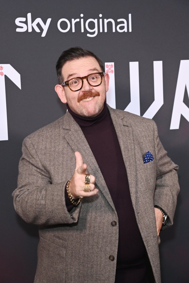 LONDON, ENGLAND - JANUARY 07: Nick Frost attends the UK Premiere of "Get Away" at the Picturehouse Central on January 7, 2025 in London, England. (Photo by Alan Chapman/Dave Benett/WireImage)