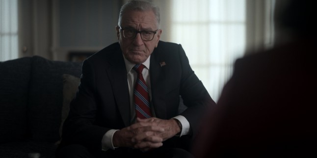 ZERO DAY. Robert De Niro as George Mullen in Episode 101 of Zero Day. Cr. Courtesy of Netflix ?? 2024