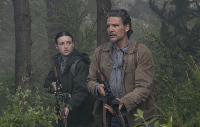 Bella Ramsey and Pedro Pascal as Ellie and Joel in The Last Of Us season 2