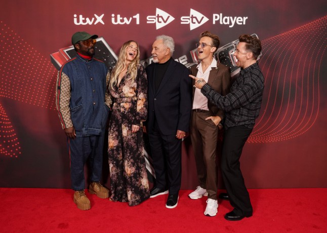 Editorial Use Only Mandatory Credit: Photo by Kieron McCarron/REX/Shutterstock (14653936c) Will.i.am, LeAnn Rimes, Tom Jones, Tom Fletcher, Danny Jones 'The Voice' UK Press Launch, London, UK - 22 Aug 2024