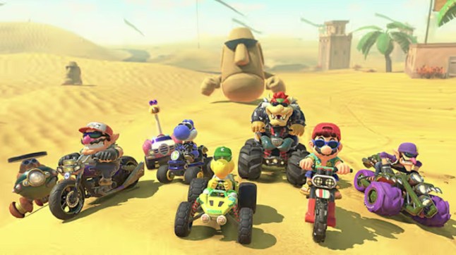 Mario Kart World screenshot of multiple players