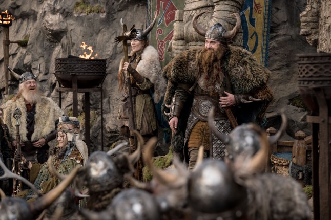 Stoick (Gerard Butler) in Universal Pictures??? live- action How to Train Your Dragon, written and directed by Dean DeBlois.
