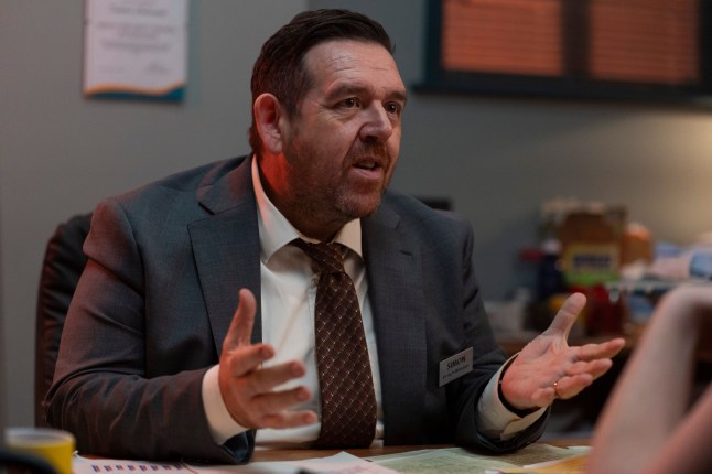 Editorial use only Mandatory Credit: Photo by ITV/Shutterstock (15352222a) Nick Frost as Simon. 'Transaction' TV Show, Series 1, Episode 1 UK - Jun 2025 Transaction, is a six part British ITV sitcom series created by and starring Jordan Gray and co-starring Nick Frost. After a marketing campaign backfires spectacularly, supermarket boss Simon (Nick Frost) finds himself in hot water with the LGBTQ+ community. To try and prove that he's really inclusive, honest, he hires Liv (Gray), a transgender woman who ticks the diversity box, but not much else. Despite a non-existent work ethic, it's pretty much impossible for Liv to get the sack, encouraging her to wreak havoc on the supermarket night shift.