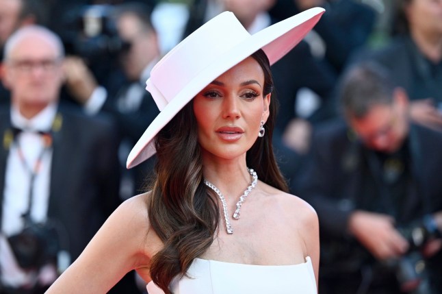 CANNES, FRANCE - MAY 23: Michelle Keegan attends the "The Mastermind" red carpet at the 78th annual Cannes Film Festival at Palais des Festivals on May 23, 2025 in Cannes, France. (Photo by Stephane Cardinale - Corbis/Corbis via Getty Images)