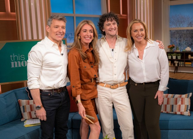 Editorial use only Mandatory Credit: Photo by Ken McKay/ITV/REX/Shutterstock (15236355ab) Ben Shephard, Cat Deeley, Fiongal Greenlaw-Meek, Josie Gibson 'This Morning' TV show, London, UK - 03 Apr 2025