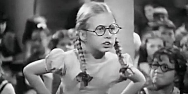 Betsy Gay in Our Gang Follies of 1938 in black and white