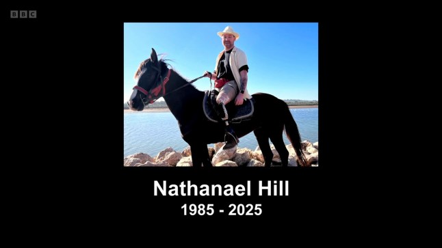BBC videograb. Blankety Blank 14th June 2025. Contestant Nathanael Hill