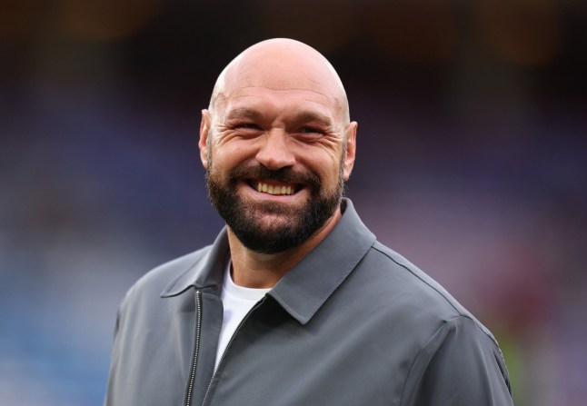 Soccer Football - Soccer Aid charity match for Unicef - Old Trafford, Manchester, Britain - June 15, 2025 Tyson Fury before the match Action Images via Reuters/Ed Sykes