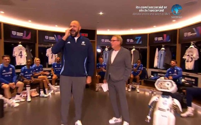 Soccer Aid forced to apologise as Tyson Fury drops F-bomb on live TV