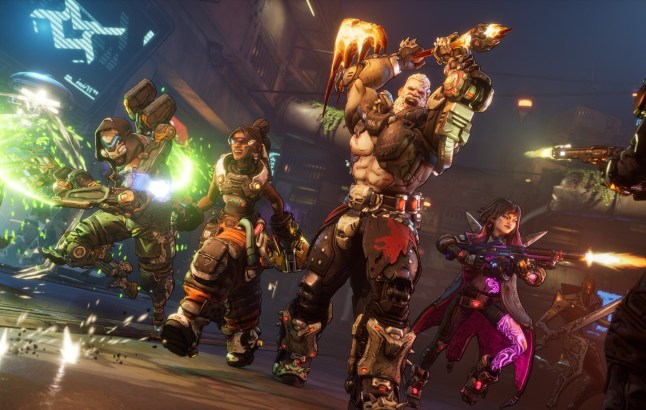 Borderlands 4 characters leading a charge