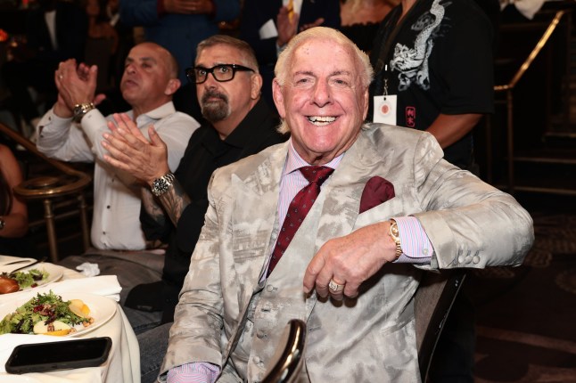 BEVERLY HILLS, CALIFORNIA - AUGUST 18: Ric Flair attends the Harold & Carole Pump Foundation 2023 Gala at The Beverly Hilton on August 18, 2023 in Beverly Hills, California. (Photo by Tiffany Rose/Getty Images for Harold & Carole Pump Foundation)